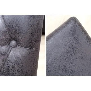 Invicta Krzesło CASA mikrofibry w kolorze antycznej szarości 45cm / 37293