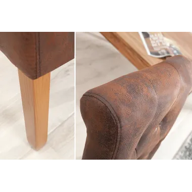 Invicta Krzesło CASA mikrofibra w kolorze whisky 45cm / 37292