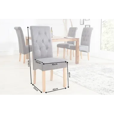 Invicta Krzesło CASA mikrofibra w kolorze whisky 45cm / 37292