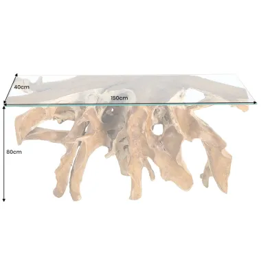 Invicta Konsola ROOT drewno tekowe 150cm / 44121
