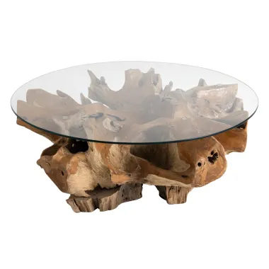 Invicta Stolik kawowy ROOT drewno teakowe 100cm / 44120