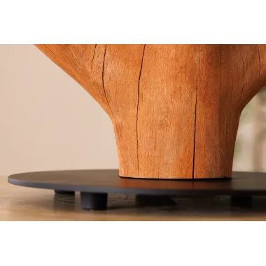 Invicta Lampa stołowa JEWELRY z naturalnego drewna mangostanu 60cm / 46649