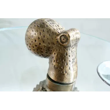 Invicta Stolik boczny WILDLIFE OCTOPUS szkło hartowane 70cm / 43498