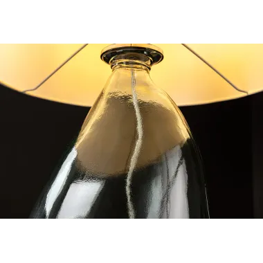 Invicta Lampa stołowa CLASSIC biały klosz ze szkła pochodzącego z recyklingu 40cm / 44494