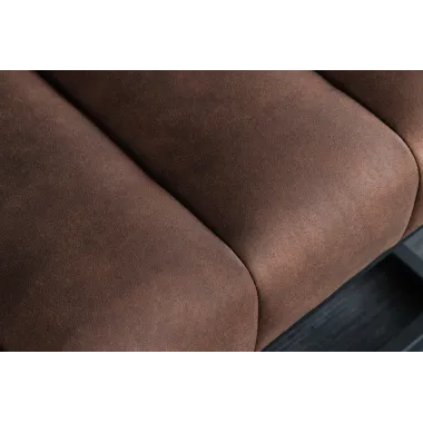 Invicta Ławka PETIT BEAUTÉ z mikrofibry w kolorze antycznego brązu  110cm / 44426