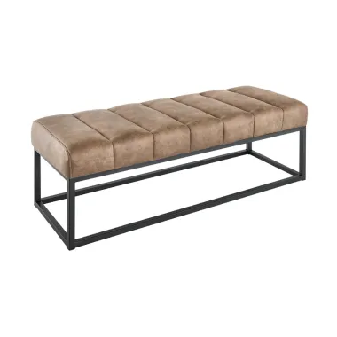 Invicta Ławka PETIT BEAUTÉ z mikrofibry, szara  110cm / 44427