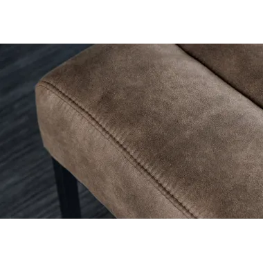 Invicta Ławka PETIT BEAUTÉ z mikrofibry, szara  110cm / 44427