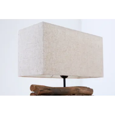 Invicta Lampa stołowa PERIFERE drewno teakowe 35cm / 19477