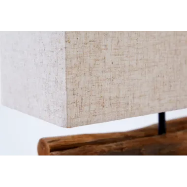 Invicta Lampa stołowa PERIFERE drewno teakowe 35cm / 19477