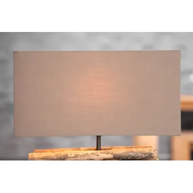 Invicta Lampa stołowa PERIFERE brązowe drewno teakowe 35cm / 17322