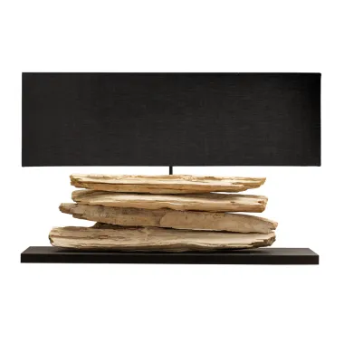 Invicta Lampa stołowa RIVERINE drewno teakowe 80cm / 17327