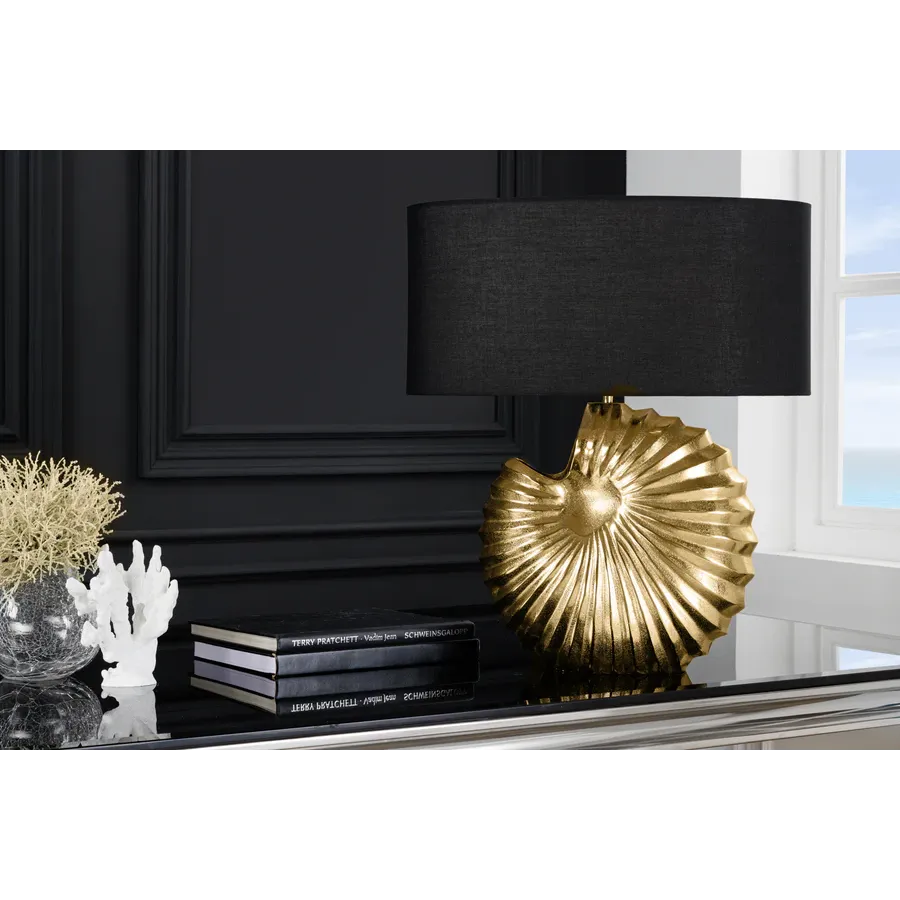 Invicta Lampa stołowa SHELL złota 35cm / 42737