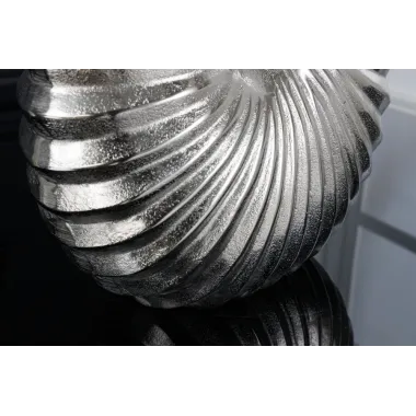 Invicta Lampa stołowa SHELL Srebrna 35cm / 42736