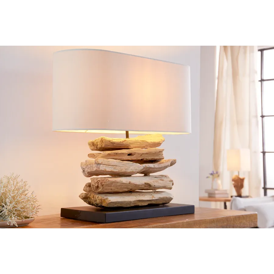 Invicta Lampa stołowa RIVERINE z drewna dryftowego 55cm / 36786