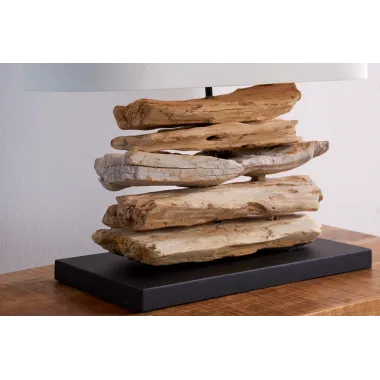 Invicta Lampa stołowa RIVERINE z drewna dryftowego 55cm / 36786