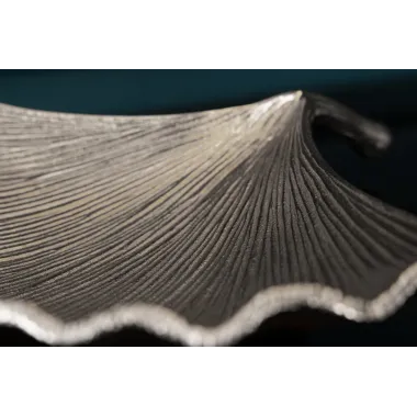 Invicta Patera dekoracyjna GINKGO srebrna 33cm / 41778