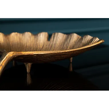 Invicta Patera dekoracyjna GINKGO złota 33cm / 41777