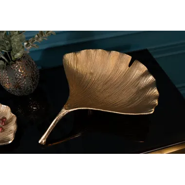 Invicta Patera dekoracyjna GINKGO Złota 42cm / 41775