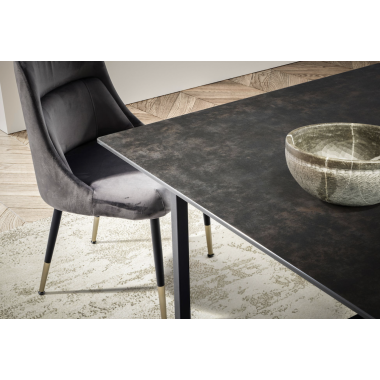 Wohnling Stół ceramiczny SYMBIOSE optyka czarnego marmuru 200cm / WL6.972