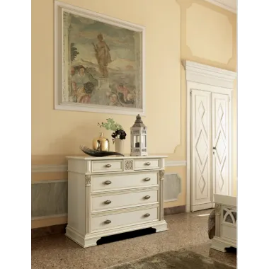 Włoskie Klasyczne biurko PUCCINI 4 szuflady 150 x 81 x 65cm / 46731