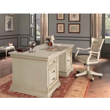 Włoskie Klasyczne biurko PUCCINI 4 szuflady 150 x 81 x 65cm / 46731