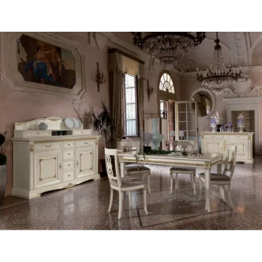 Włoskie biurko PUCCINI 6 szuflad 185 x 81 x 90 cm / 46732