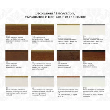 Włoskie biurko PUCCINI 6 szuflad 185 x 81 x 90 cm / 46732