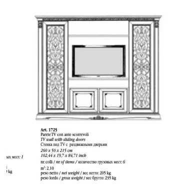 VIVALDI CREMA Włoska Witryna szklana narożna 1 drzwi ze zdobieniami 92 x 215 x 70cm / 1724