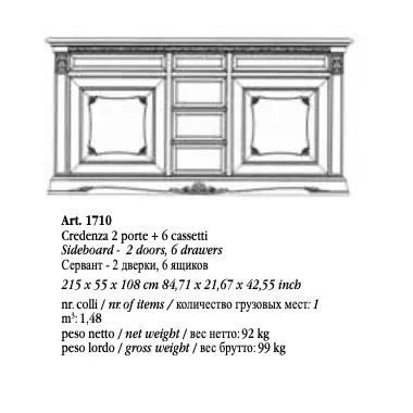 VIVALDI CREMA Włoska Witryna szklana narożna 1 drzwi ze zdobieniami 92 x 215 x 70cm / 1724