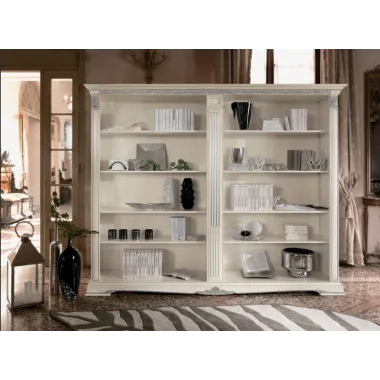 VIVALDI CREMA Włoska Komoda 2 drzwi 2 szuflady zdobienia 187 x 108 x 55cm / 1712