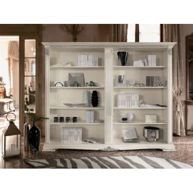 VIVALDI CREMA Włoska Luksusowa Ściana TV ze zdobieniami 350 x 215 x 60cm / 1726