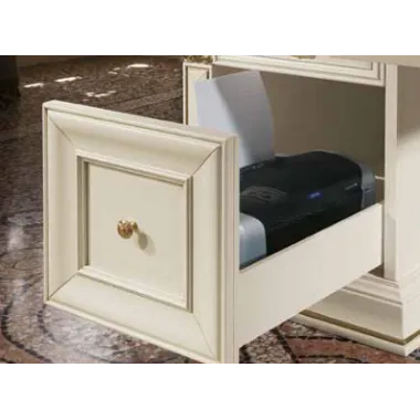 VIVALDI CREMA Włoski Fotel biurowy obrotowy 70 x 118 x 70cm / 1741