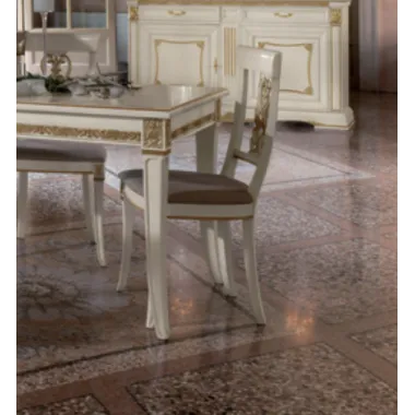 VIVALDI CREMA Włoski Fotel biurowy obrotowy 70 x 118 x 70cm / 1741