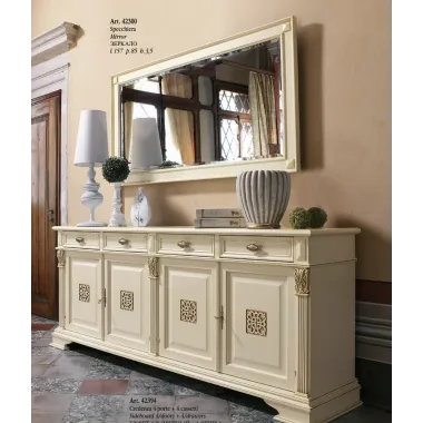 PUCCINI Włoska Witryna szklana 3 drzwiowa 165 x 215 x 43cm / 46754