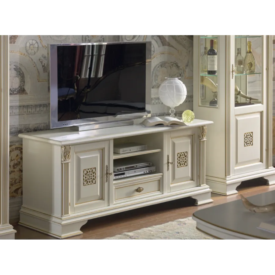 PUCCINI Włoska Szafka TV 2 drzwiowa 152 x 51 x 65cm / 42364