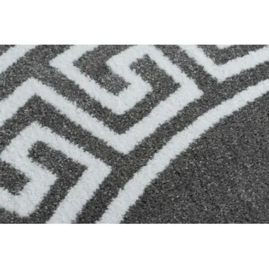 Dywan HAMPTON Versace Grecki wzór szary koło 120cm / GR2885