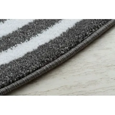 Dywan HAMPTON Versace Grecki wzór szary koło 120cm / GR2885