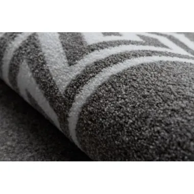 Dywan HAMPTON Versace Grecki wzór szary koło 120cm / GR2885