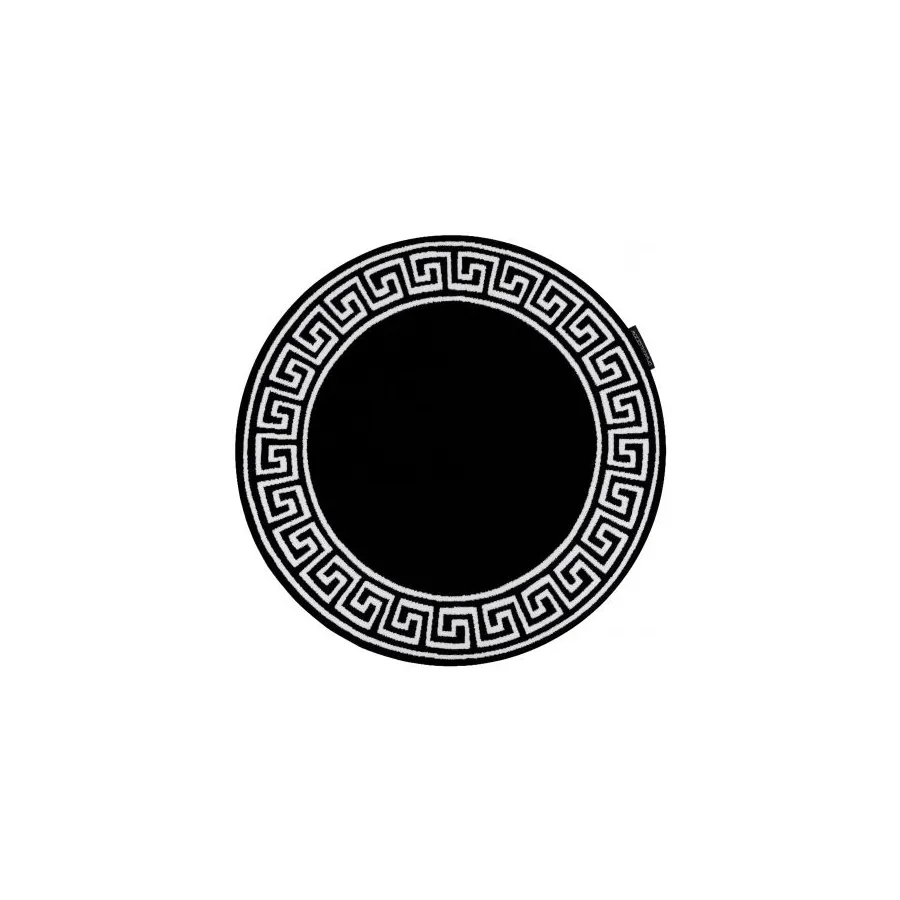 Dywan HAMPTON Versace Grecki wzór czarny 120cm / GR2883