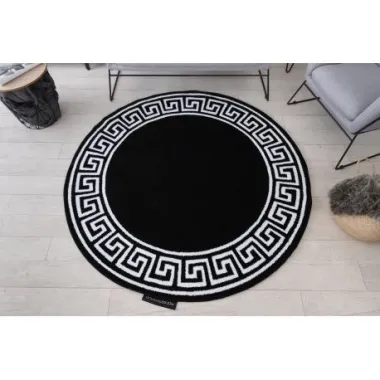 Dywan HAMPTON Versace Grecki wzór czarny 140cm / GR2901