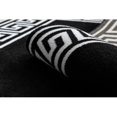 Dywan HAMPTON Versace Grecki wzór czarny koło 160cm / GR2910