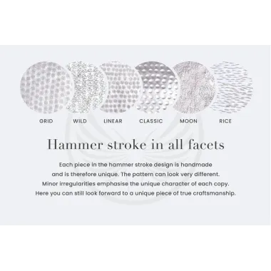 Invicta Wazon PRECIOUS efekt uderzenia młotka czarno-srebrny 40cm / 44891