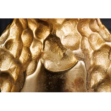 Invicta Wazon PRECIOUS efekt uderzenia młotka czarno-złoty 40cm / 44893