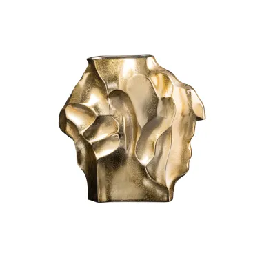 Invicta Wazon LIQUID efekt uderzenia młotka Złoty 25cm / 44878