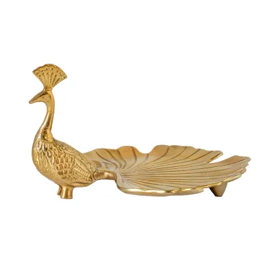 Invicta Patera WILDLIFE PEACOCK złota 40cm / 44894