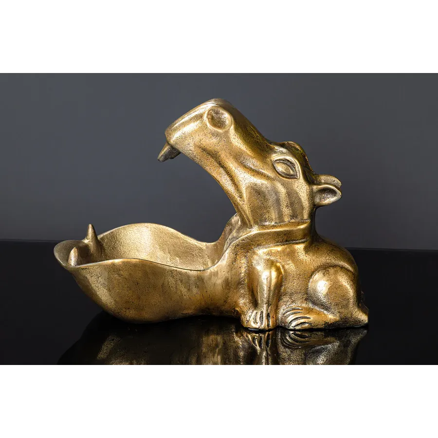 Invicta Miska dekoracyjna HIPPO mosiądz aluminiowy 30cm / 44883