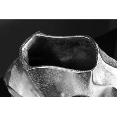 Invicta Wazon LIQUID efekt uderzenia młotka Srebrny 25cm / 44879