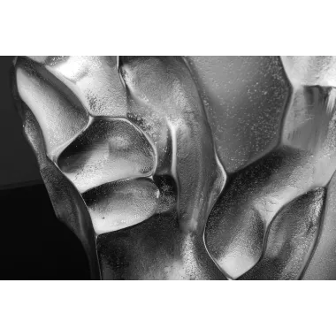 Invicta Wazon LIQUID efekt uderzenia młotka Srebrny 25cm / 44879