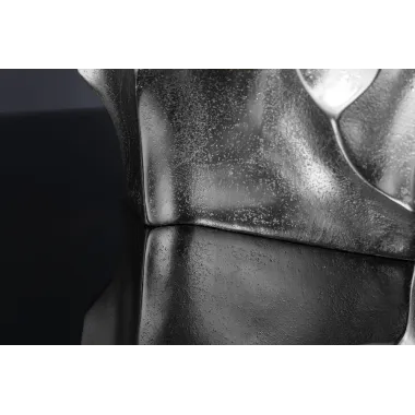 Invicta Wazon LIQUID efekt uderzenia młotka Srebrny 25cm / 44879