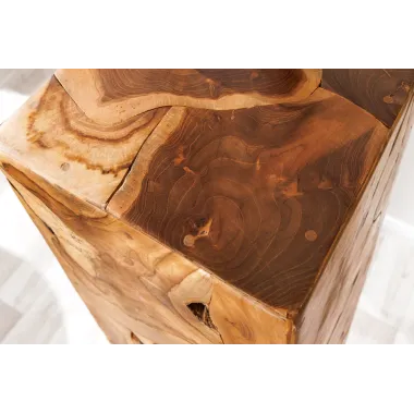 Invicta Słupek dekoracyjny TRIBAL drewno tekowe naturalny brąz 110cm / 44710